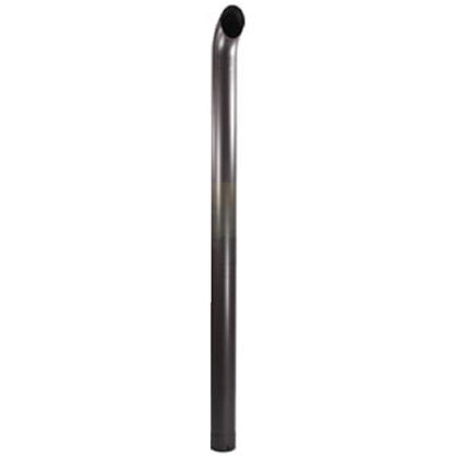 Black Curved Exhaust Stack Pipe 43" Tall - 3" ID