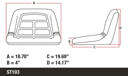 Lawn Garden Tractor Mower / Gator Seat