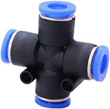 Air Ride Suspension Seat Compressor Hose Cross 4 Way Fitting
