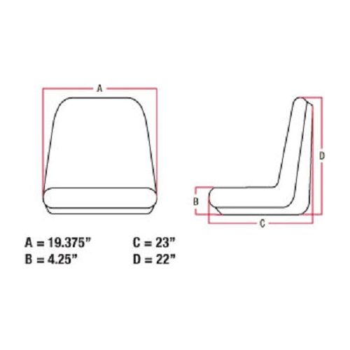 Compact Garden Tractor Lawn Mower Skid Steer Loader Forklift Seat