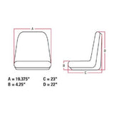 Compact Garden Tractor Lawn Mower Skid Steer Loader Forklift Seat