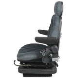 12v Low Profile Air Suspension Seat for Tractor Mower Loader
