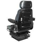 12v Low Profile Air Suspension Seat for Tractor Mower Loader