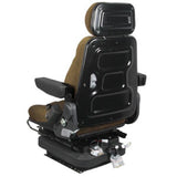 12v Low Profile Air Suspension Seat for Tractor Excavator Loader