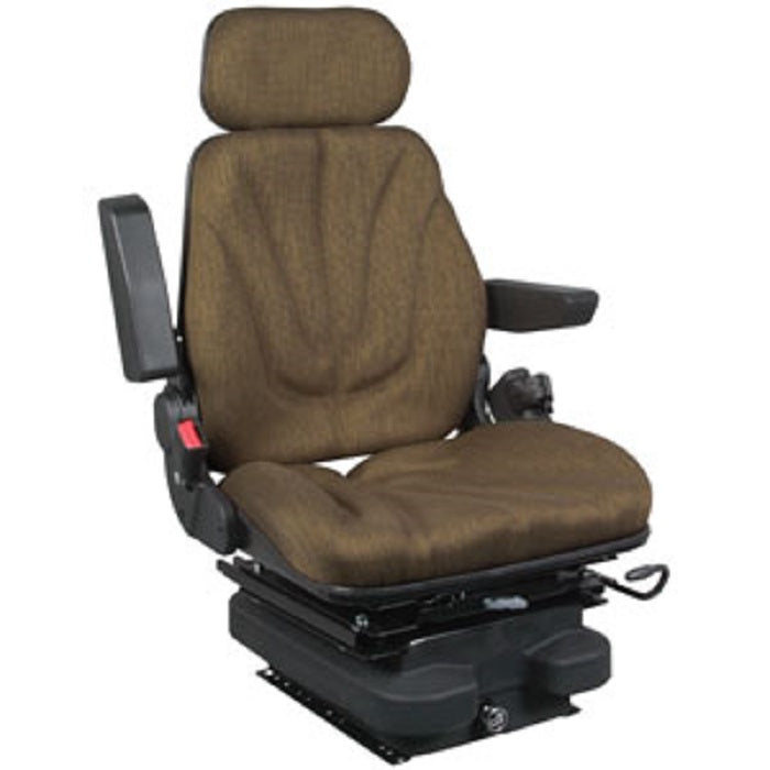 12v Low Profile Air Suspension Seat for Tractor Excavator Loader