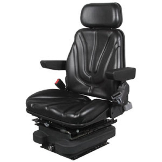 12v Low Profile Air Suspension Seat for Tractor Mower Loader