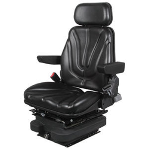 12v Low Profile Air Suspension Seat for Tractor Mower Loader