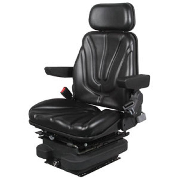 12v Low Profile Air Suspension Seat for Tractor Mower Loader