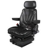 12v Low Profile Air Suspension Seat for Tractor Excavator Loader
