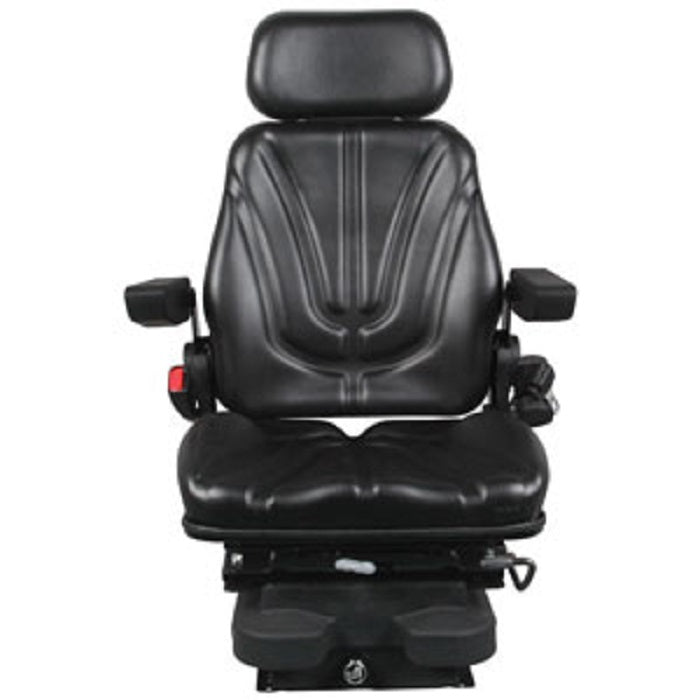 12v Low Profile Air Suspension Seat for Tractor Mower Loader