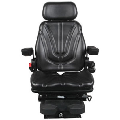12v Low Profile Air Suspension Seat for Tractor Mower Loader