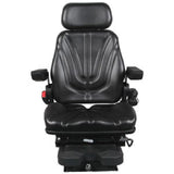 12v Low Profile Air Suspension Seat for Tractor Mower Loader