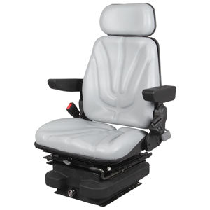12v Low Profile Air Suspension Seat for Tractor Excavator Loader