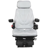 12v Low Profile Air Suspension Seat for Tractor Excavator Loader