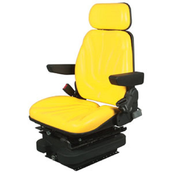 12v Low Profile Air Suspension Seat for Tractor Mower Loader