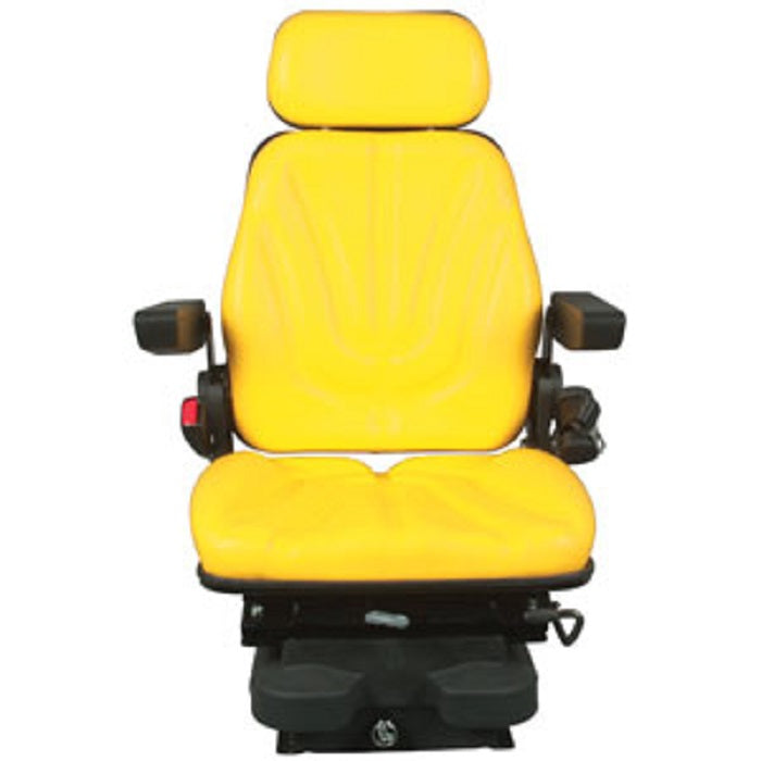12v Low Profile Air Suspension Seat for Tractor Mower Loader