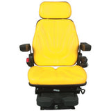 12v Low Profile Air Suspension Seat for Tractor Mower Loader