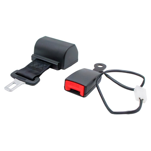 2" x 44" Retractable Black Seat Belt w/ Switch