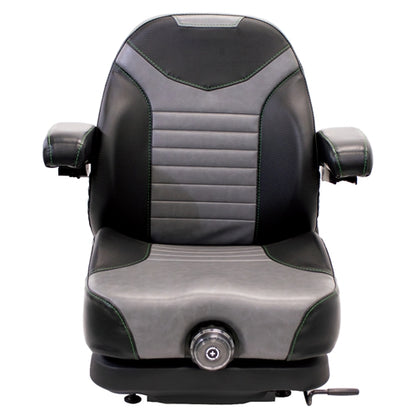 Low Profile Mechanical Suspension Seat w/ Armrests