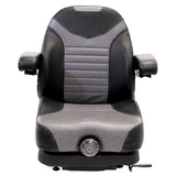 Low Profile Mechanical Suspension Seat w/ Armrests