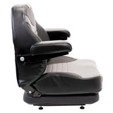 Low Profile Mechanical Suspension Seat w/ Armrests