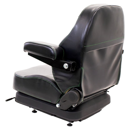 Low Profile Mechanical Suspension Seat w/ Armrests