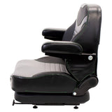 Low Profile Mechanical Suspension Seat w/ Armrests
