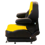 Low Profile Mechanical Suspension Seat w/ Armrests