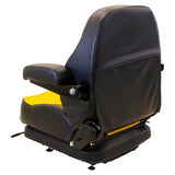 Low Profile Mechanical Suspension Seat w/ Armrests