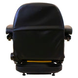 Low Profile Mechanical Suspension Seat w/ Armrests