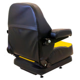 Low Profile Mechanical Suspension Seat w/ Armrests