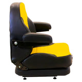Low Profile Mechanical Suspension Seat w/ Armrests