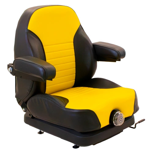 Low Profile Mechanical Suspension Seat w/ Armrests