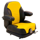 Low Profile Mechanical Suspension Seat w/ Armrests