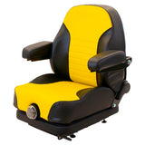 Low Profile Mechanical Suspension Seat w/ Armrests