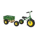 (Blue) Speedway Heavy Duty Tricycle w/ Cart Wagon