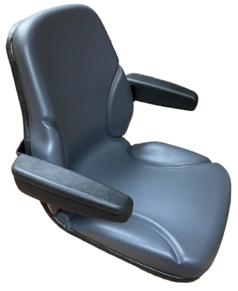 Compact Tractor Seat with Foldup Armrests