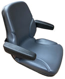 Compact Tractor Seat with Foldup Armrests