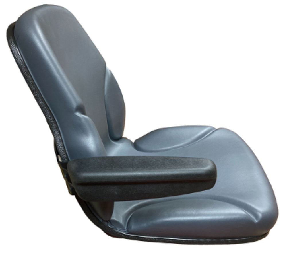 Compact Tractor Seat with Foldup Armrests