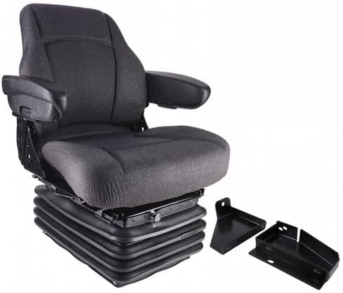 12v Mid Back Tractor Seat w/ Air Suspension