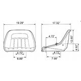 Bucket Style Tractor Loader Backhoe Seat
