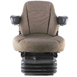 12v Mid Back Tractor Seat w/ Air Suspension for John Deere
