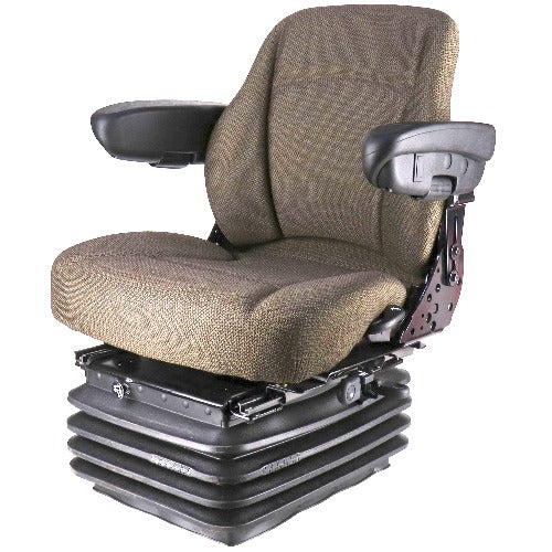 12v Mid Back Tractor Seat w/ Air Suspension for John Deere