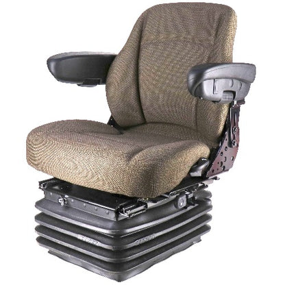 12v Mid Back Tractor Seat w/ Air Suspension for John Deere