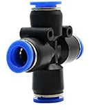 Air Ride Suspension Seat Compressor Hose Cross 4 Way Fitting