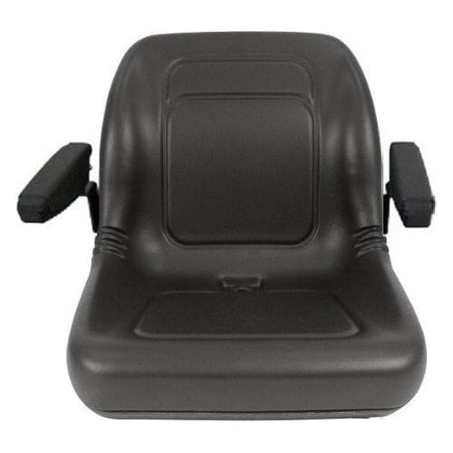 John Deere 50 Series Compact Tractor High Back Seat w/ Armrest Tractor Seat A Black 