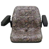 John Deere 50 Series Compact Tractor High Back Seat w/ Armrest Tractor Seat A Camouflage 