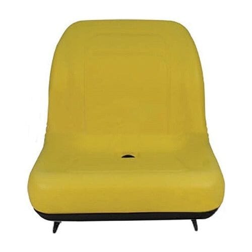 New Holland Case IH Agco Compact Tractor Mower High Back Seat w/ Bracket Tractor Seat A Yellow 
