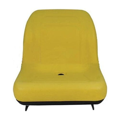 New Holland Case IH Agco Compact Tractor Mower High Back Seat w/ Bracket Tractor Seat A Yellow 