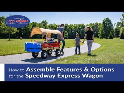 22″ x 40″ (Red) 500 Speedway Express HD Wagon w/ Side Racks 1000 #